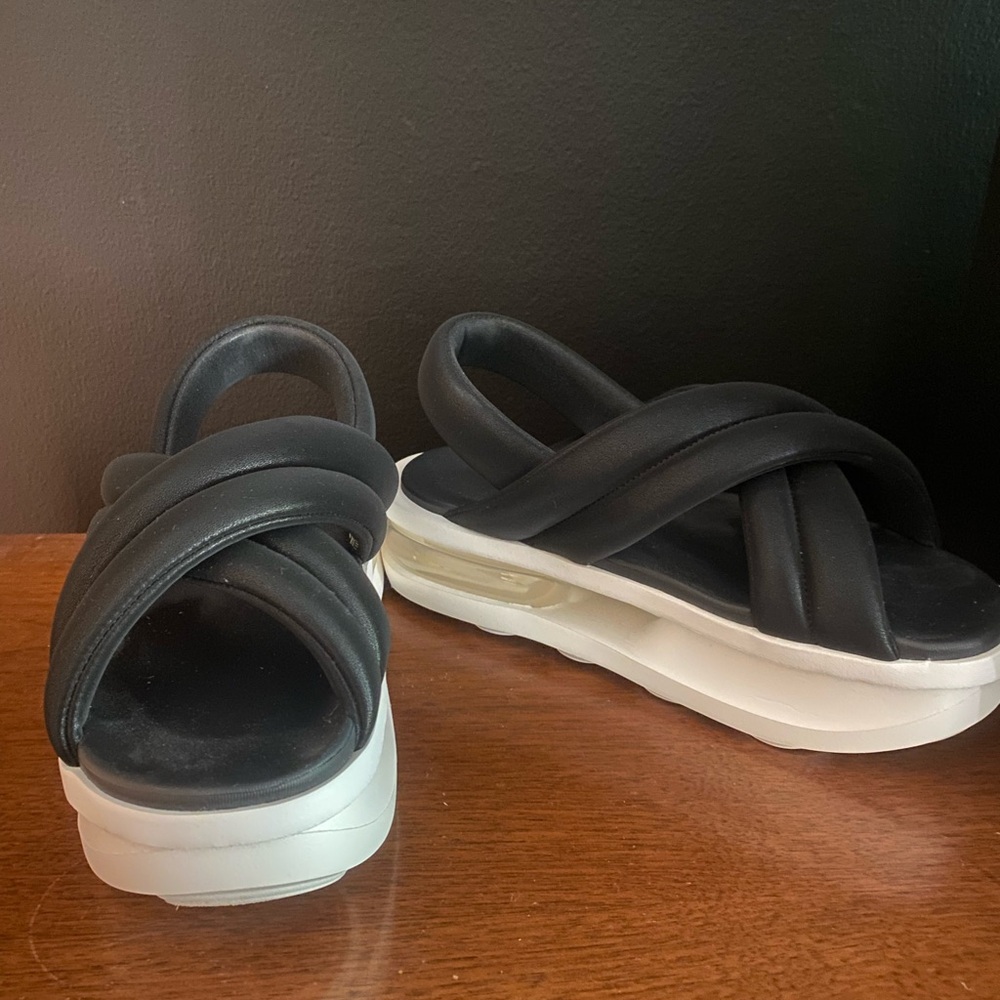 Nike Isla Black and White Platform Sandals